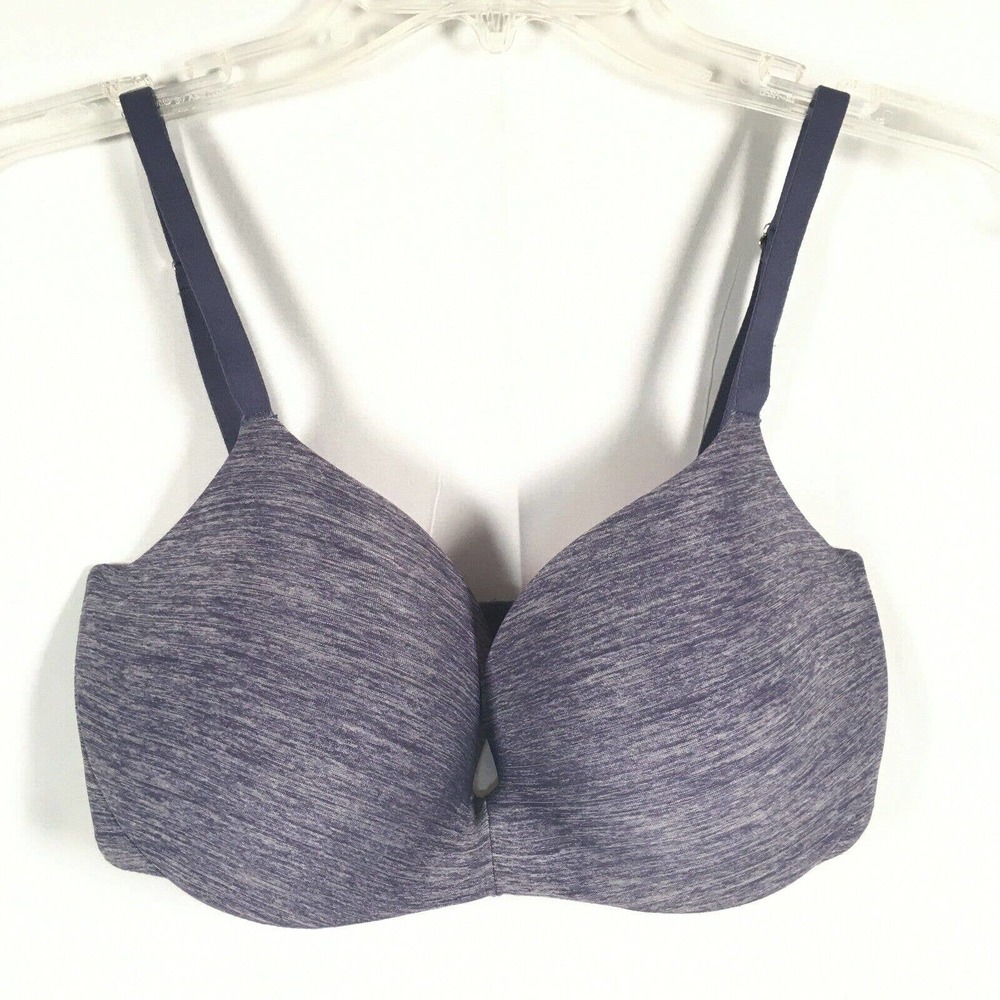 Victoria's Secret Pink‎ Bra Womens 32DD Blue Underwire Light Lift T-Shirt